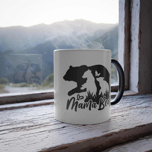 Mama Bear Color Morphing Mug - Perfect Gift to show your mom some love everyday